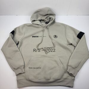 Spartan Race Sweatshirt Gray Hoodie Craft Sweater Pullover Pockets Size L